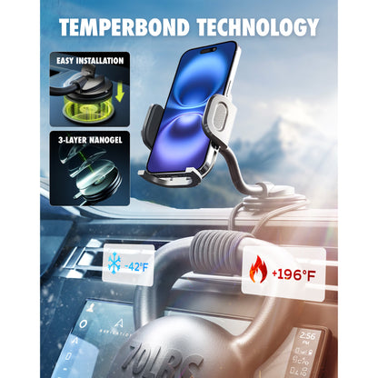 Bracketron TripGrip Flex Car Vent Phone Mount, Adjustable Cell Phone Mount Fits Most Phones