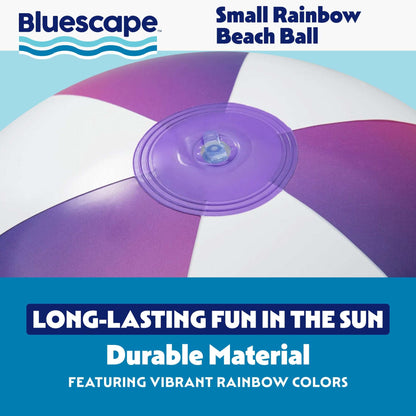 Bluescape Rainbow Inflatable Small Beach Ball 13.5"