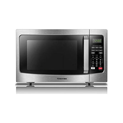 Toshiba Countertop Microwave Oven, 1.2 Cu Ft, 1,100 Watts, Smart Sensor, Mute Function, Stainless Steel