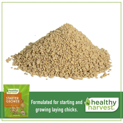 Healthy Harvest Medicated Starter Crumble Feed for Baby Chicks, 5 lb bag