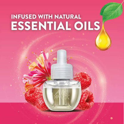 Air Wick Plug-in Scented Oil Refill Lush Honeysuckle and Raspberry 6 Count