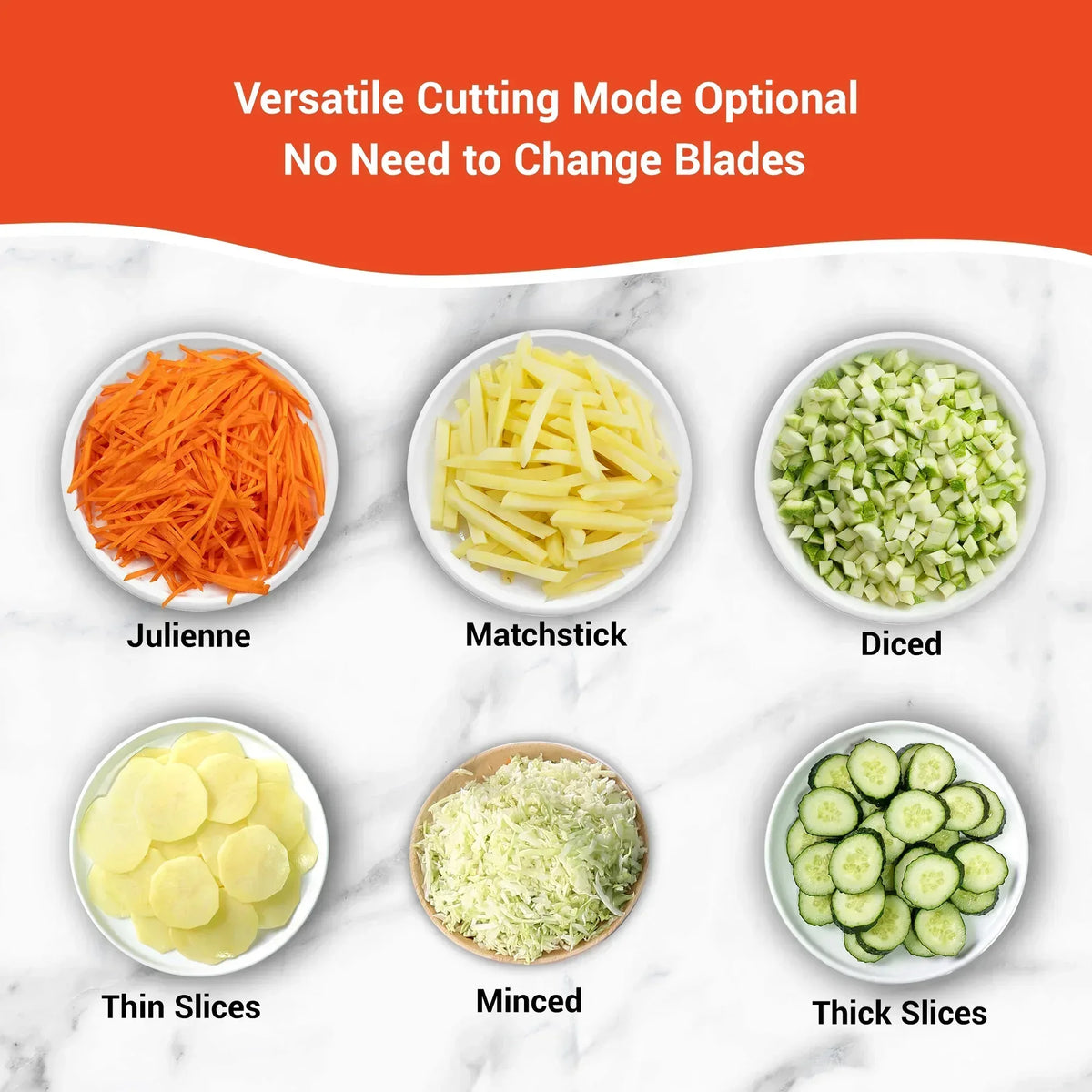 Mandoline Slicer for Vegetables Fruits, Adjustable Thickness Stainless Steel Food Cutter & Chopper, Safe and Quick Meal Preparation