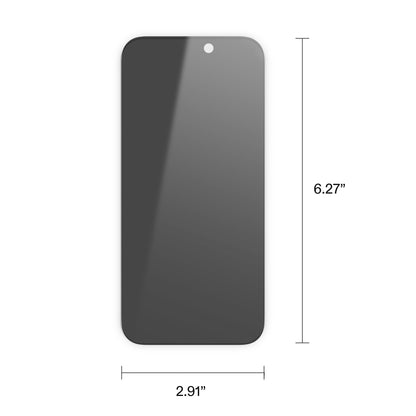 onn Privacy Glass Screen Protector for iPhone® 16 Pro Max, Made with Durable Glass by Corning™ for Ultimate Protection, Includes Easy Application Tray