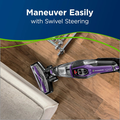 BISSELL PowerLifter Ion Pet Cordless Stick Vacuum, Carpet, Area Rugs, Hard Floor, Upholstery, 2 Way Fold Handle, Freestanding, Removeable Hand Vac, 3191, Purple