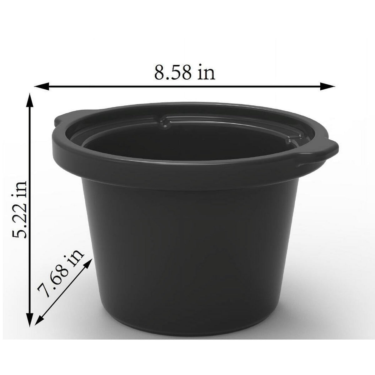 Mainstays 2 Quart Manual Slow Cooker, Durable Matte Black Finish