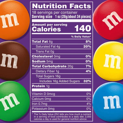 M&M's 50% Cacao Dark Chocolate Candy - 18 oz Bag