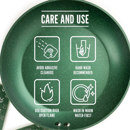 Thyme & Table 10" Non-Stick Fry Pan - Green, Granite Collection
