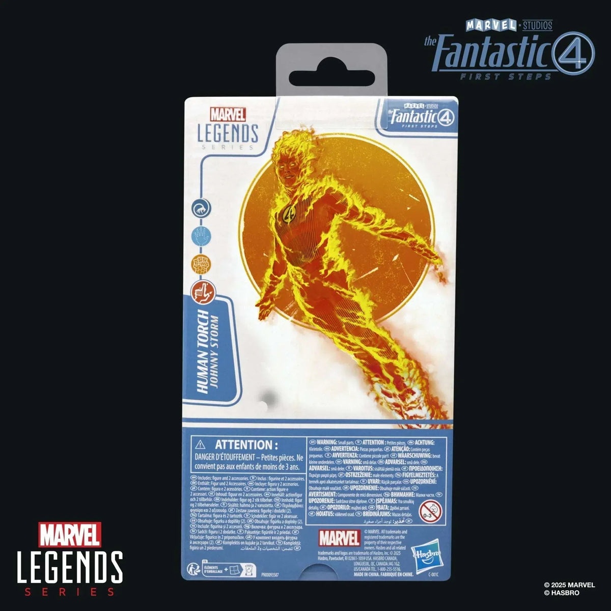 Marvel Legends Series Human Torch, The Fantastic Four: First Steps 6" Action Figure