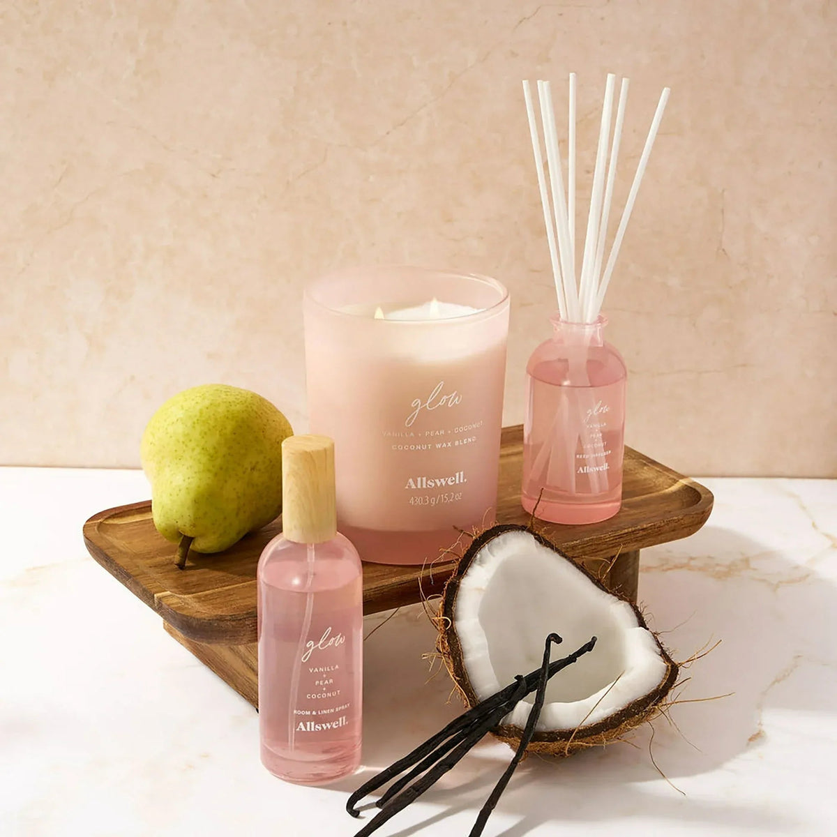 Allswell Scented 2-Wick Spa Jar Candle 15oz.