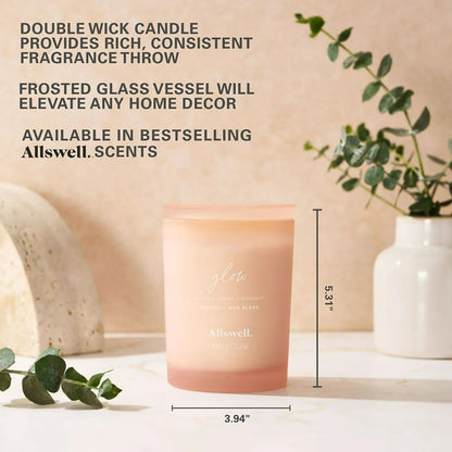Allswell Scented 2-Wick Spa Jar Candle 15oz.