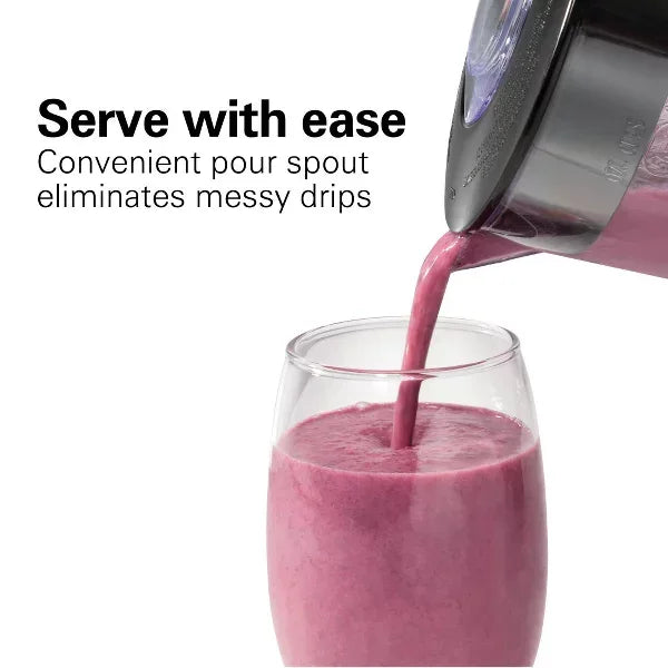 Hamilton Beach Smoothie Blender 56oz 10 Speed Black 50190J: Best Rated Kitchen Blender, 650W, Dishwasher-Safe Parts