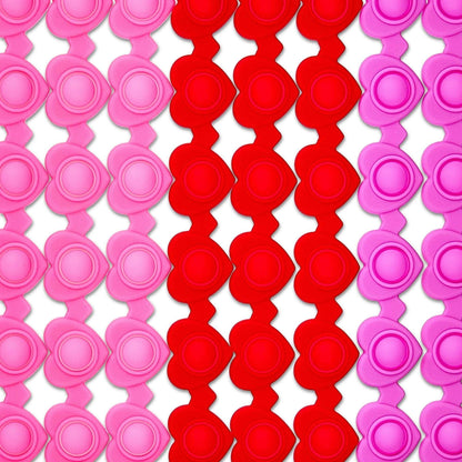 Heart Popper Bracelet Party Favors, Red and Pink, 8 Count, Valentine's Day by Way To Celebrate