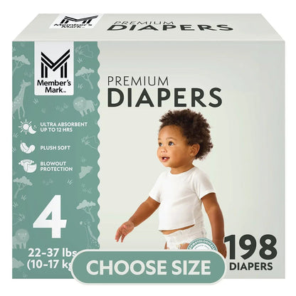 Member's Mark Premium Baby Diapers, Choose Size
