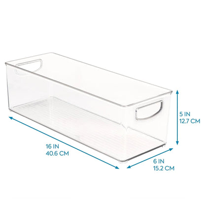 iDESIGN Linus Deep Storage Bins, 6-piece Set