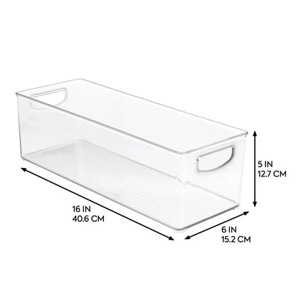 iDESIGN Linus Deep Storage Bins, 6-piece Set
