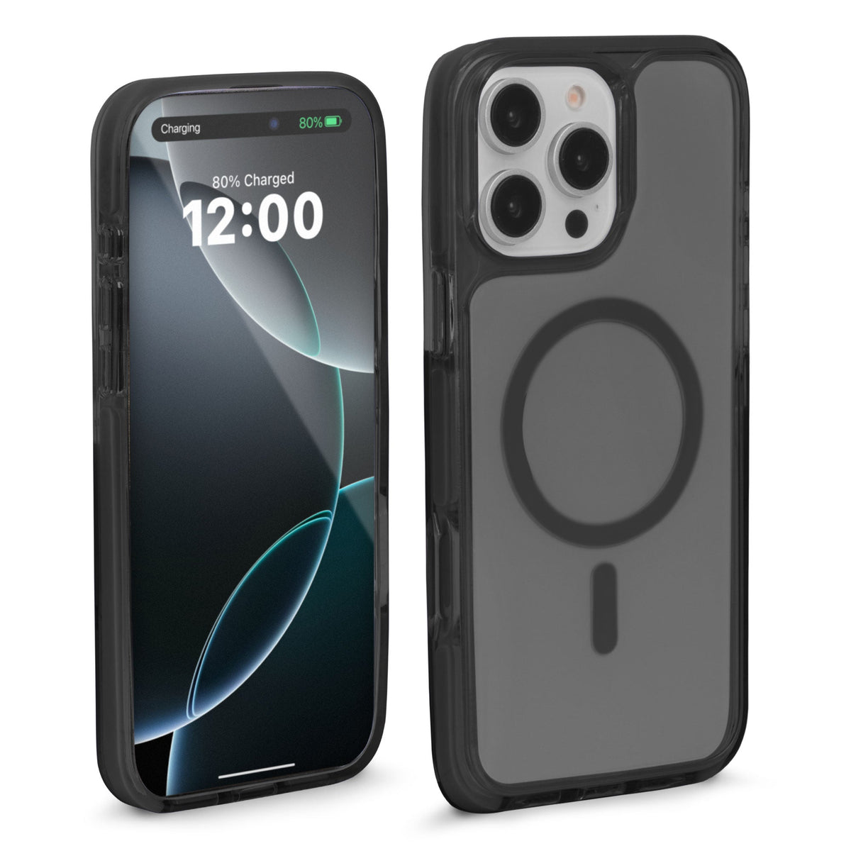 iHome Magnetic Velo Phone Case for iPhone 17/16 Pro, Black