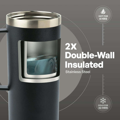 TAL 20 oz Insulated Travel Coffee Mug Black