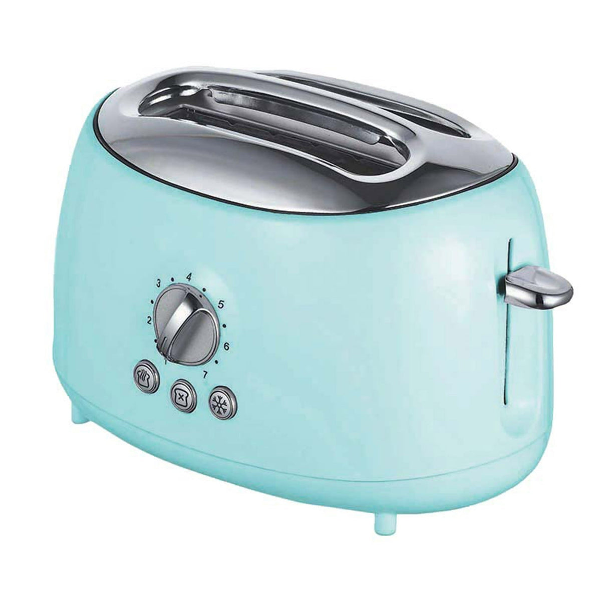 Brentwood Cool-Touch 2-Slice Retro Toaster with Extra-Wide Slots (Blue)