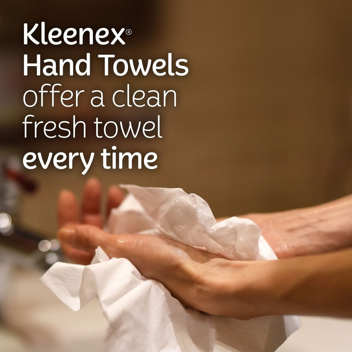 Kleenex Disposable Paper Hand Towels, 6 boxes, 60 towels/box