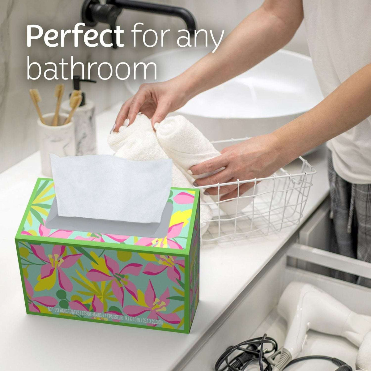 Kleenex Disposable Paper Hand Towels, 6 boxes, 60 towels/box