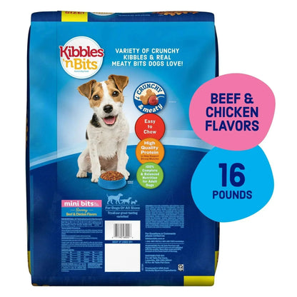 Kibbles ‘n Bits Mini Bits Small Breed Dry Dog Food Savory Beef & Chicken
