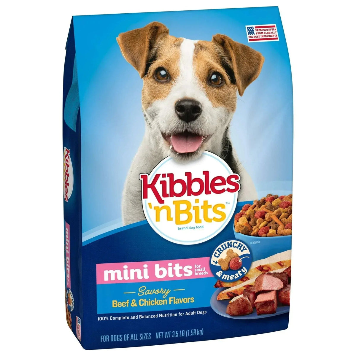 Kibbles ‘n Bits Mini Bits Small Breed Dry Dog Food Savory Beef & Chicken