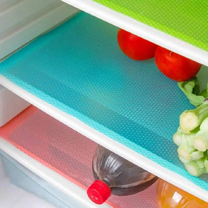 Refrigerator Liners, Maynest Washable Mats Covers Pads, Home Kitchen Gadgets Accessories Organization for Top Freezer Glass Shelf Wire Shelving Cupboard Cabinet Drawers (3 Blue+3 Green+2 Red)