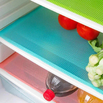 Refrigerator Liners, Maynest Washable Mats Covers Pads, Home Kitchen Gadgets Accessories Organization for Top Freezer Glass Shelf Wire Shelving Cupboard Cabinet Drawers (3 Blue+3 Green+2 Red)