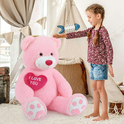 Tezituor 36" Teddy Bear Stuffed Animal Giant Bear Plush with I Love You Heart Plush Toy