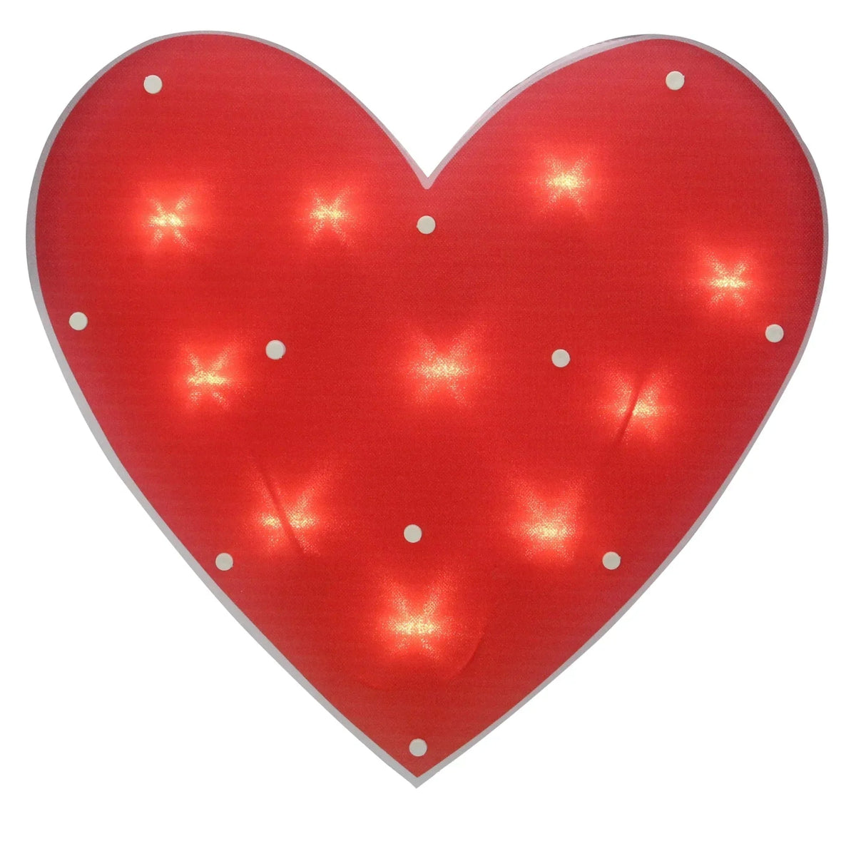 Northlight 14" Lighted Heart Valentine's Day Window Silhouette