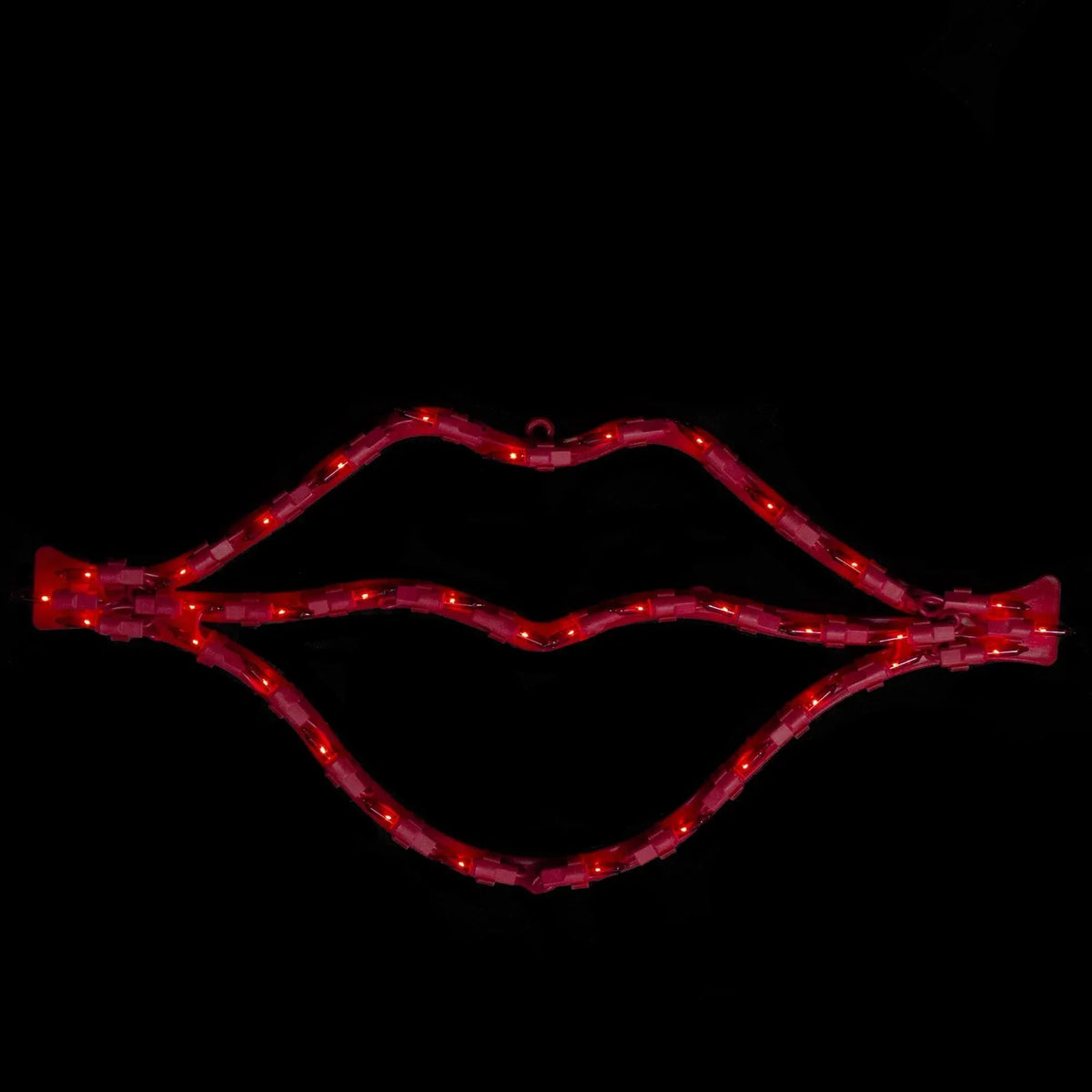 17.5" Lighted Red Lips Valentine's Day Window Silhouette