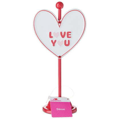 Love You Heart Tabletop Decoration, Multicolor, 7", Valentine's Day by Way To Celebrate