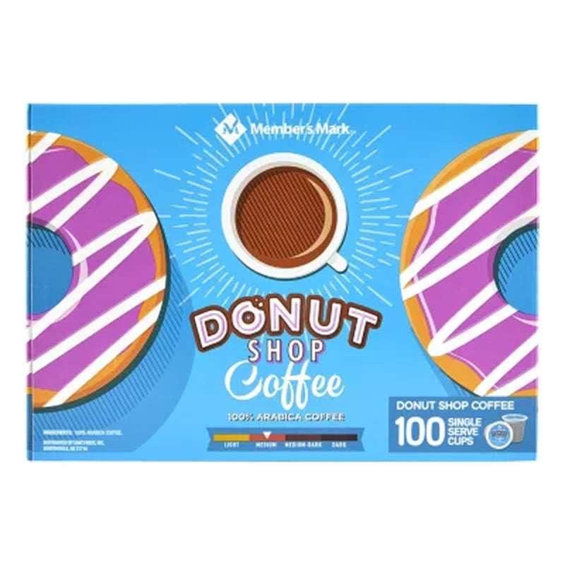 Member’s Mark Donut Shop Medium Roast Coffee Pods, 100 ct