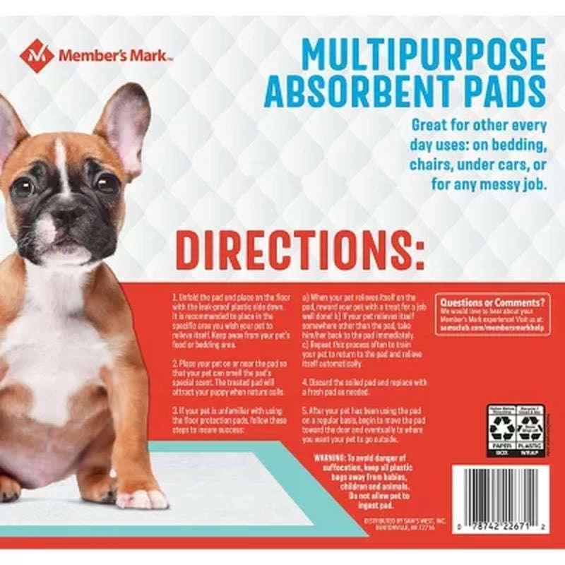 Member's Mark Multipurpose Absorbent Training Pads 120 Count