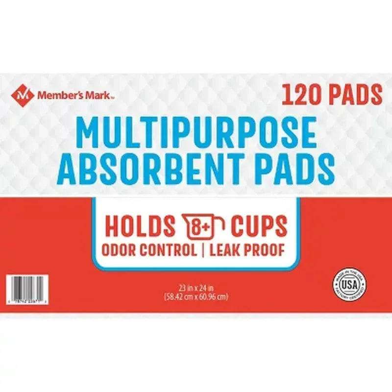 Member's Mark Multipurpose Absorbent Training Pads 120 Count