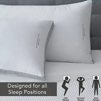 Member's Mark Hotel Premier Collection Bed Pillows, Assorted Sizes Set of 2