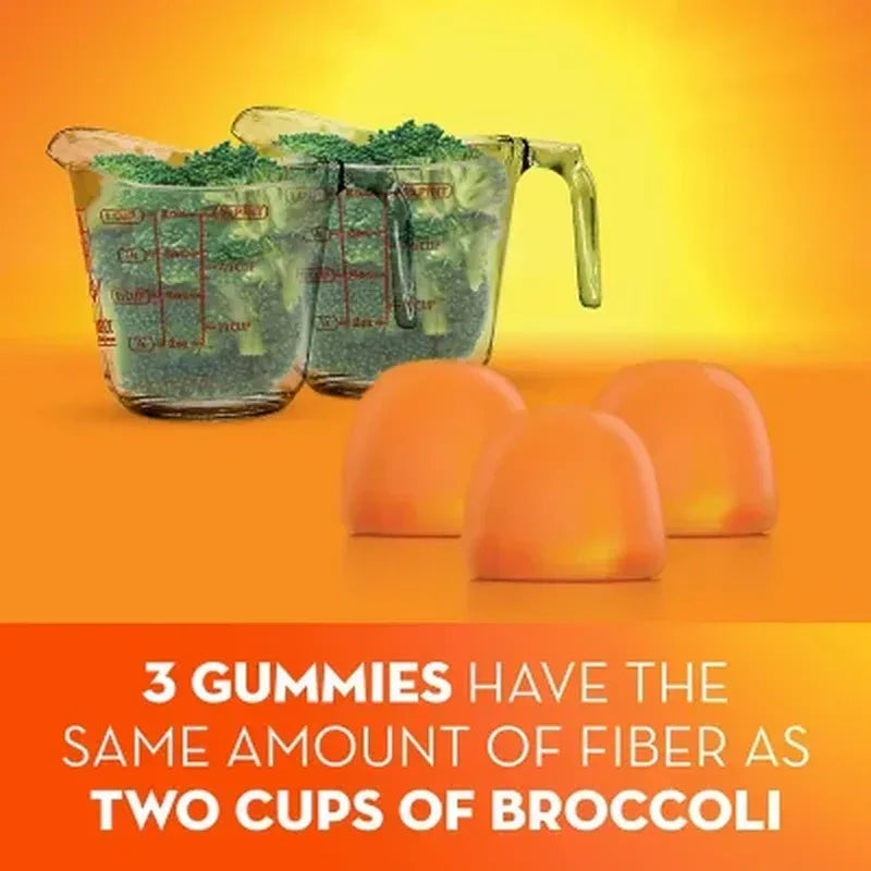 Metamucil Fiber Gummies, No Sugar Added, Orange Flavor (180 Ct.)
