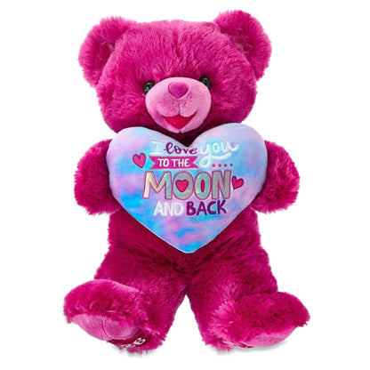Large Sweetheart To the Moon and Back Teddy Bear Plush, Pink, 21", Valentine's Day by Way To Celebrate
