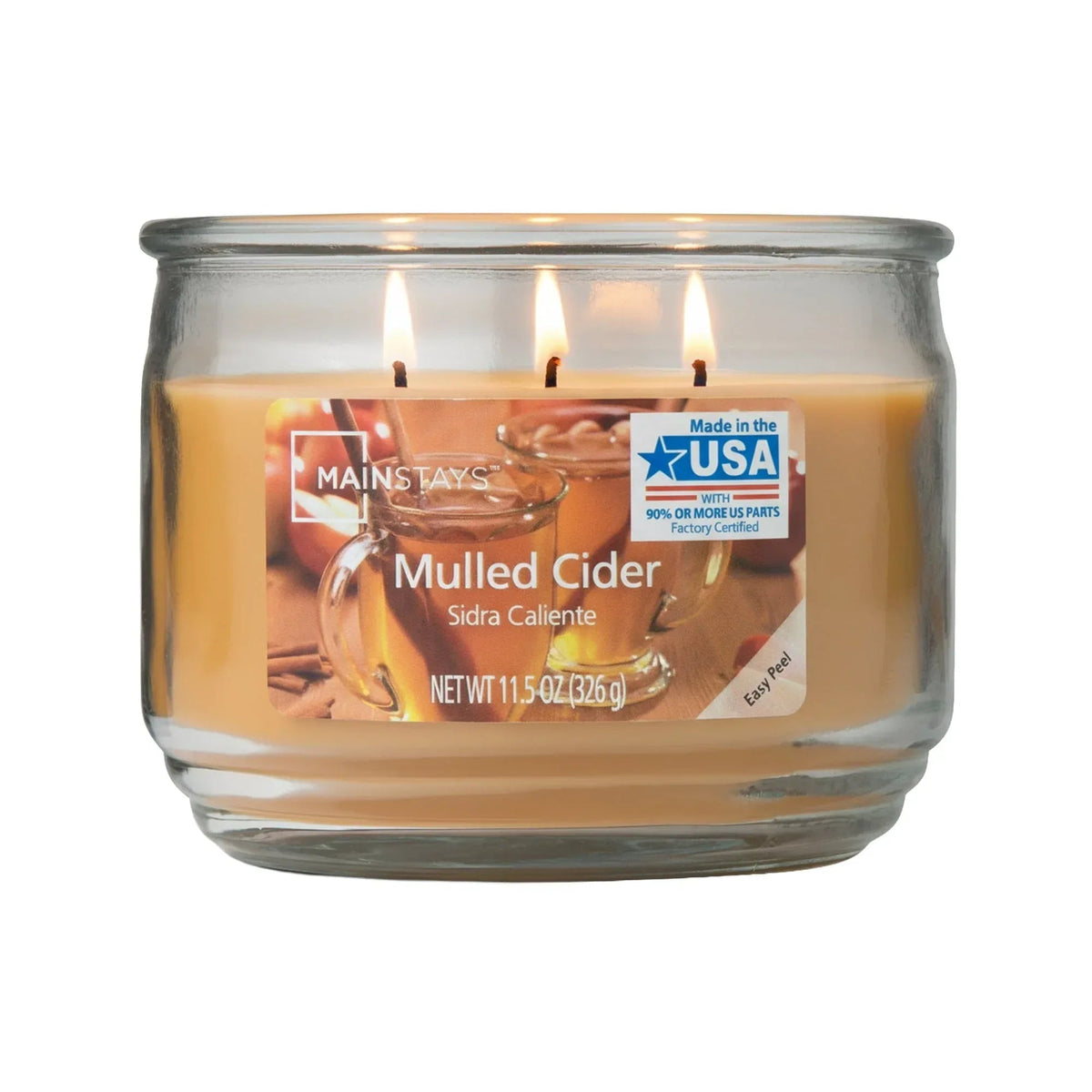 Mainstays 3-Wick Scented Glass Jar Candle, 11.5oz.