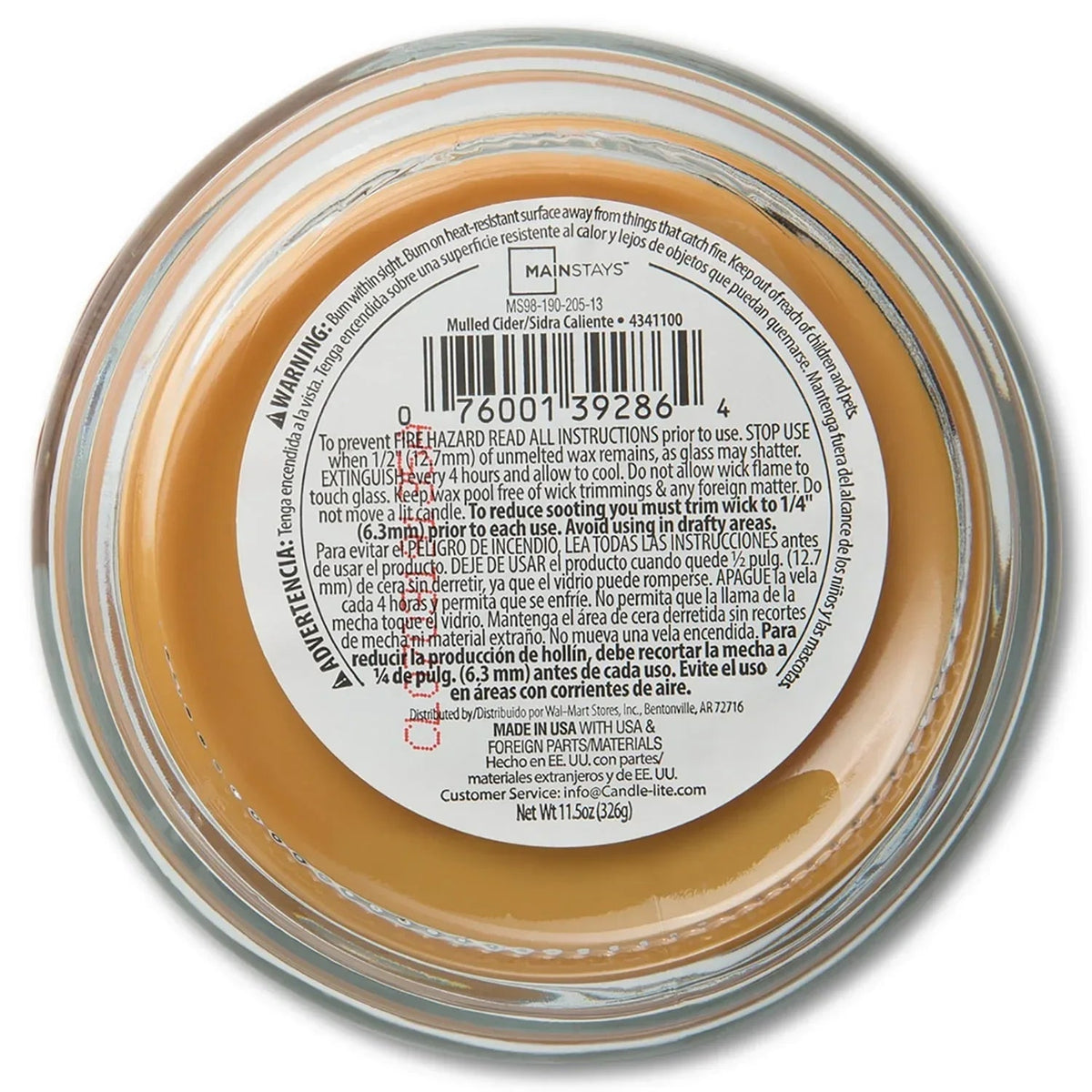 Mainstays 3-Wick Scented Glass Jar Candle, 11.5oz.