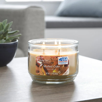 Mainstays 3-Wick Scented Glass Jar Candle, 11.5oz.