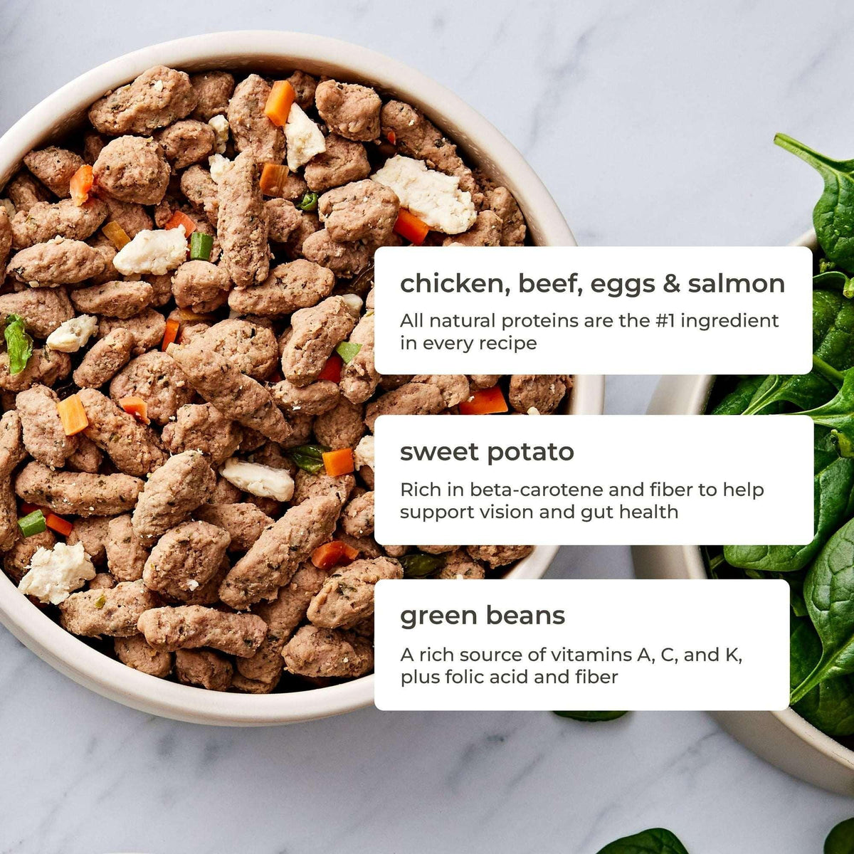 Freshpet Fresh Dog Food, Multi-Protein Recipe, Freshly Roasted Meals, 3 lb.