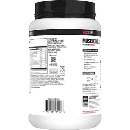 Muscle Milk Pro Series 50G Whey Protein Powder, Intense Vanilla (2.54 Lbs.)