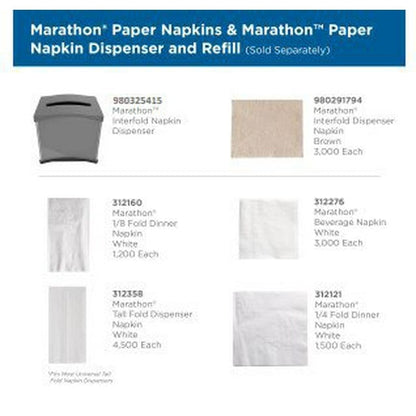 Marathon Interfold Gray Napkin Dispenser 2 ct.