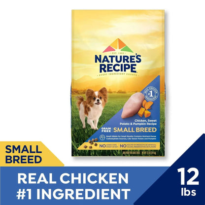 Nature′s Recipe Small Breed Grain Free Chicken, Sweet Potato & Pumpkin Dry Dog Food