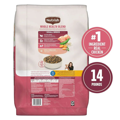 Nutrish Small Breed Real Chicken & Veggies Recipe Whole Health Blend Dry Dog Food