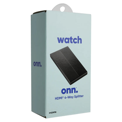 onn HDMI 4-Way Splitter, Black