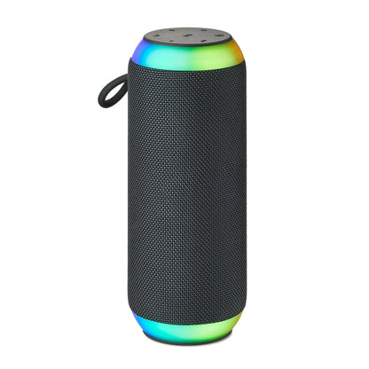 onn Large Rugged Speaker with Bluetooth Wireless Technology and LED Lighting, Camo