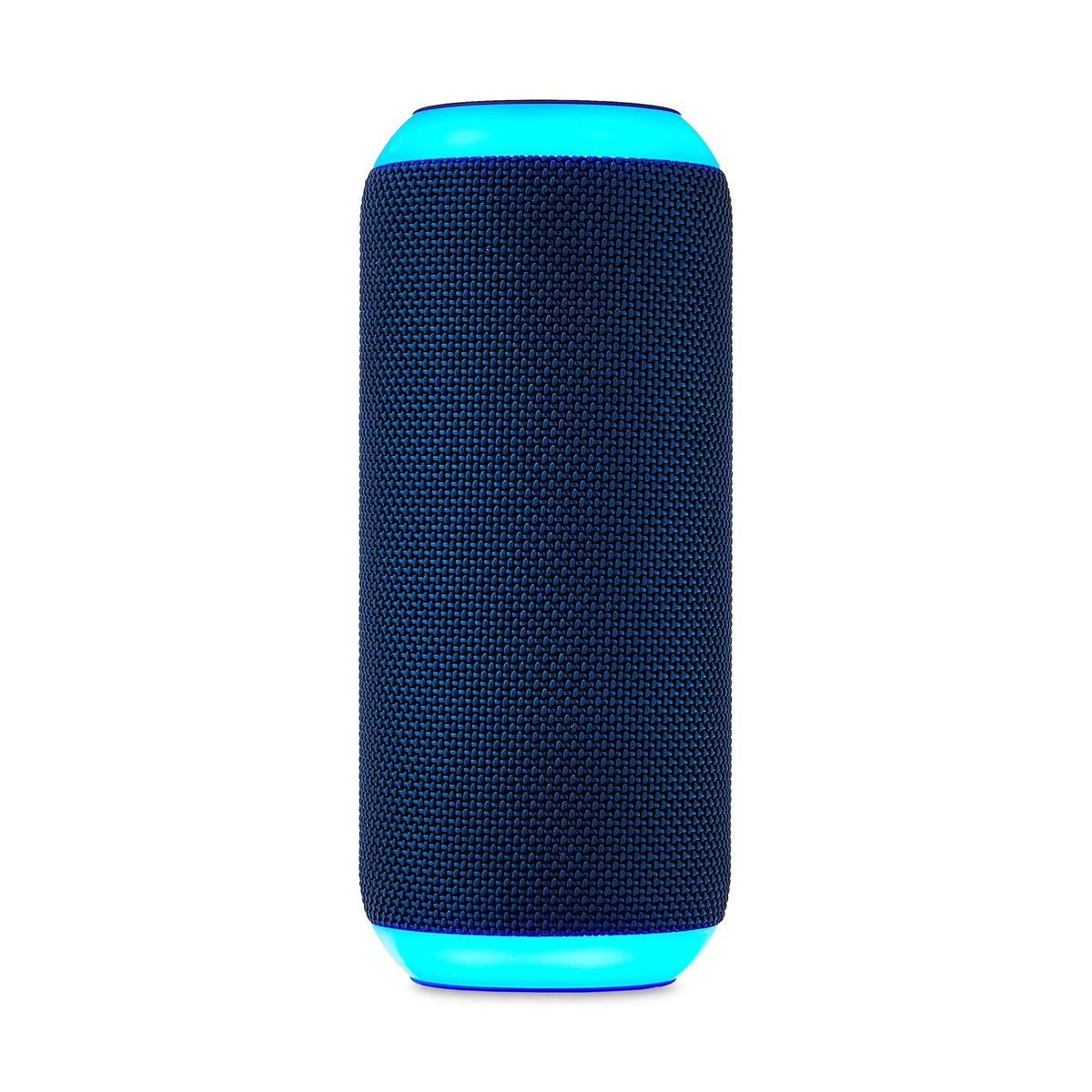 onn Medium Rugged Speaker with Bluetooth Wireless Technology and LED Lighting, Navy
