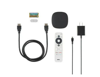 onn 4K Streaming Device, Google TV - Fast Streaming, Ultra HD, 8GB Storage, 2GB RAM